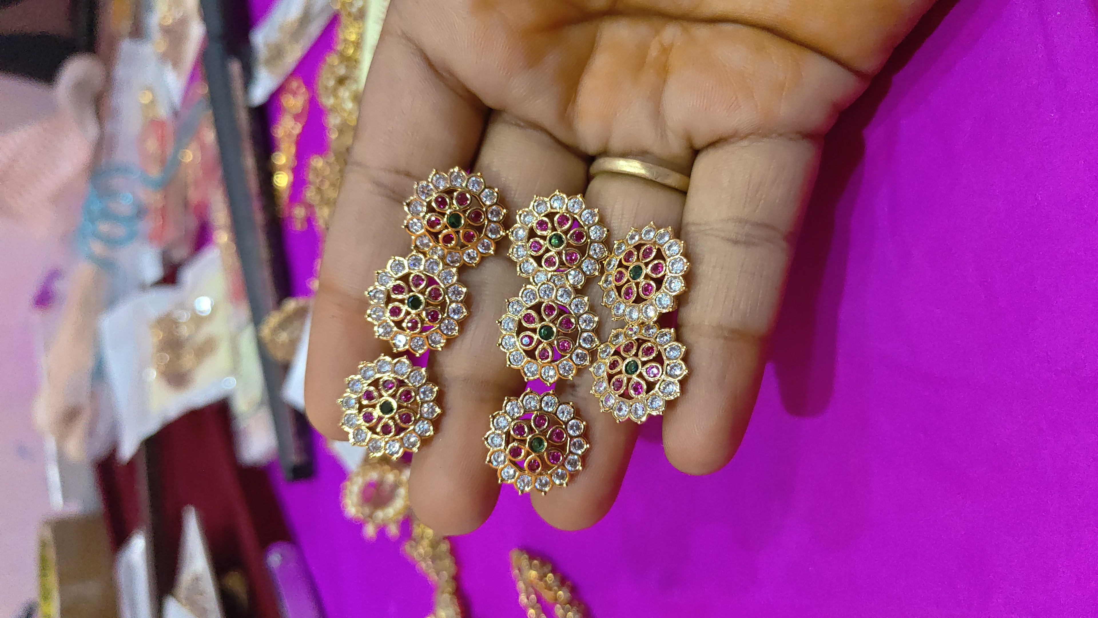 Panchaloham gold plated earings