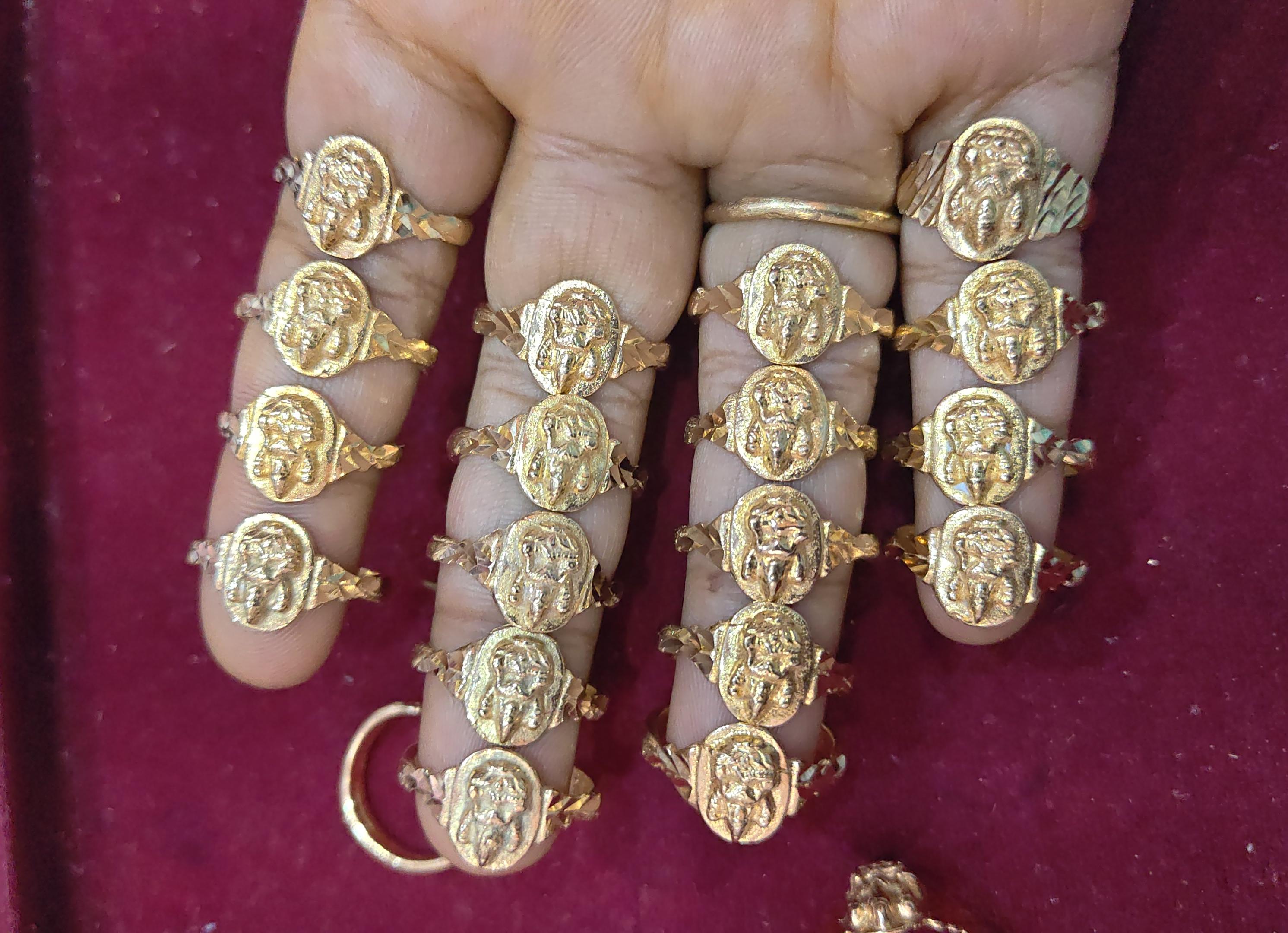 Pure panchaloham laxmi devi ring