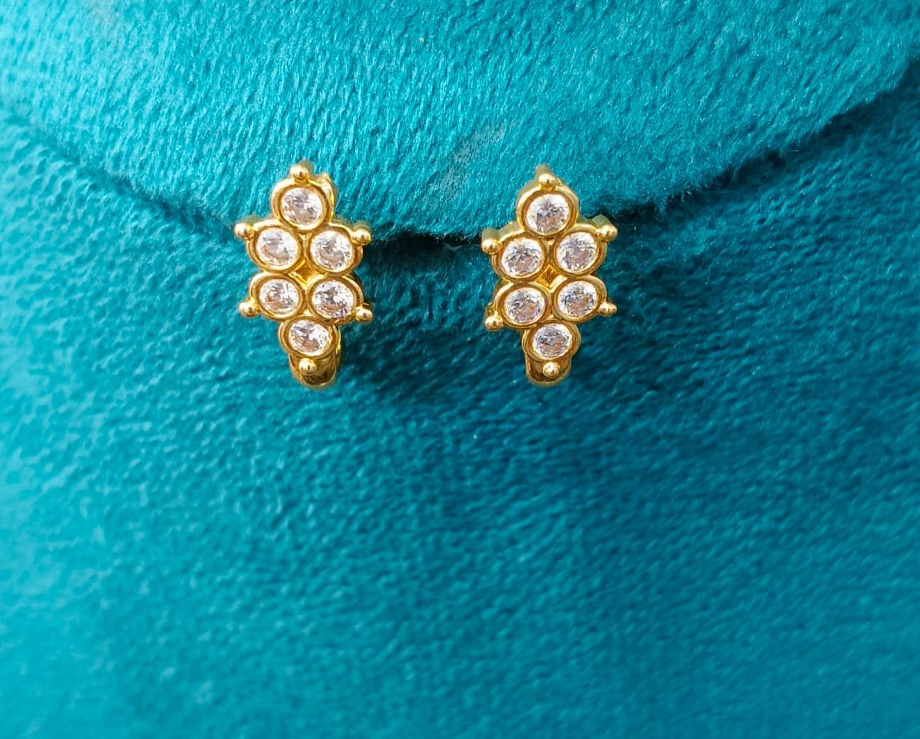 Panchaloham studs gold plated