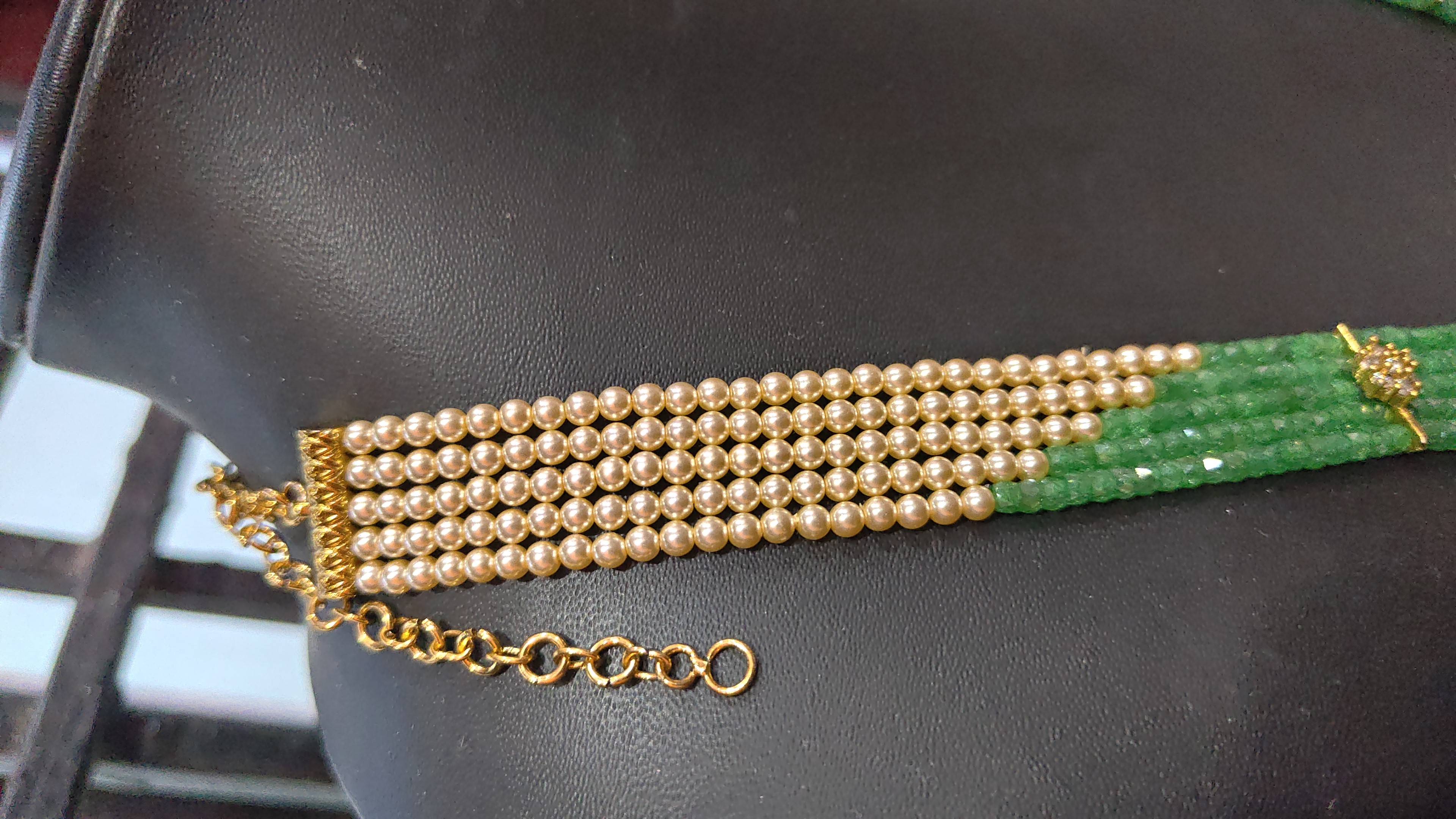 Real Swarovski pearl mala hand made
