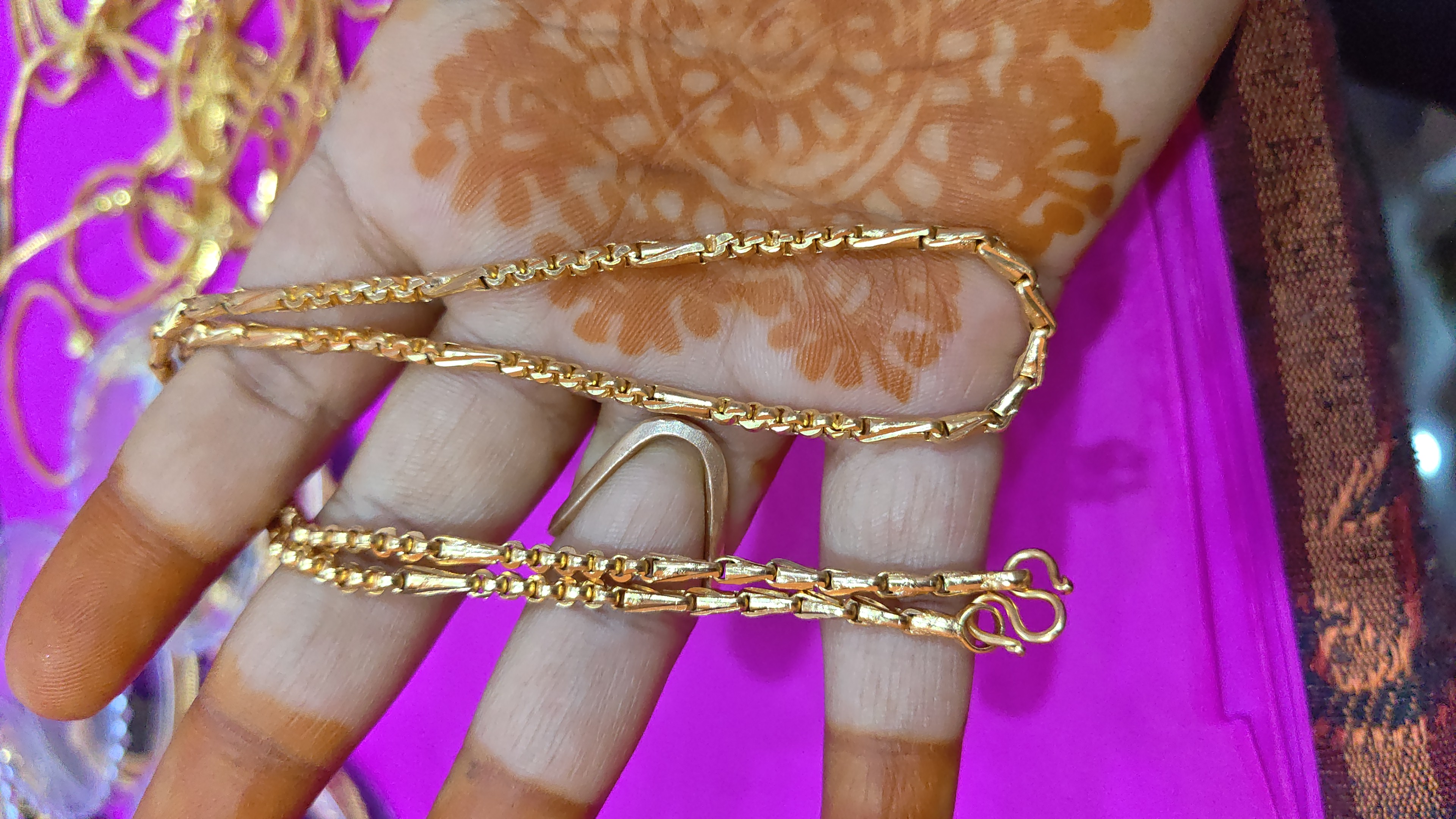 Panchaloham gold polished men's chain 20inch