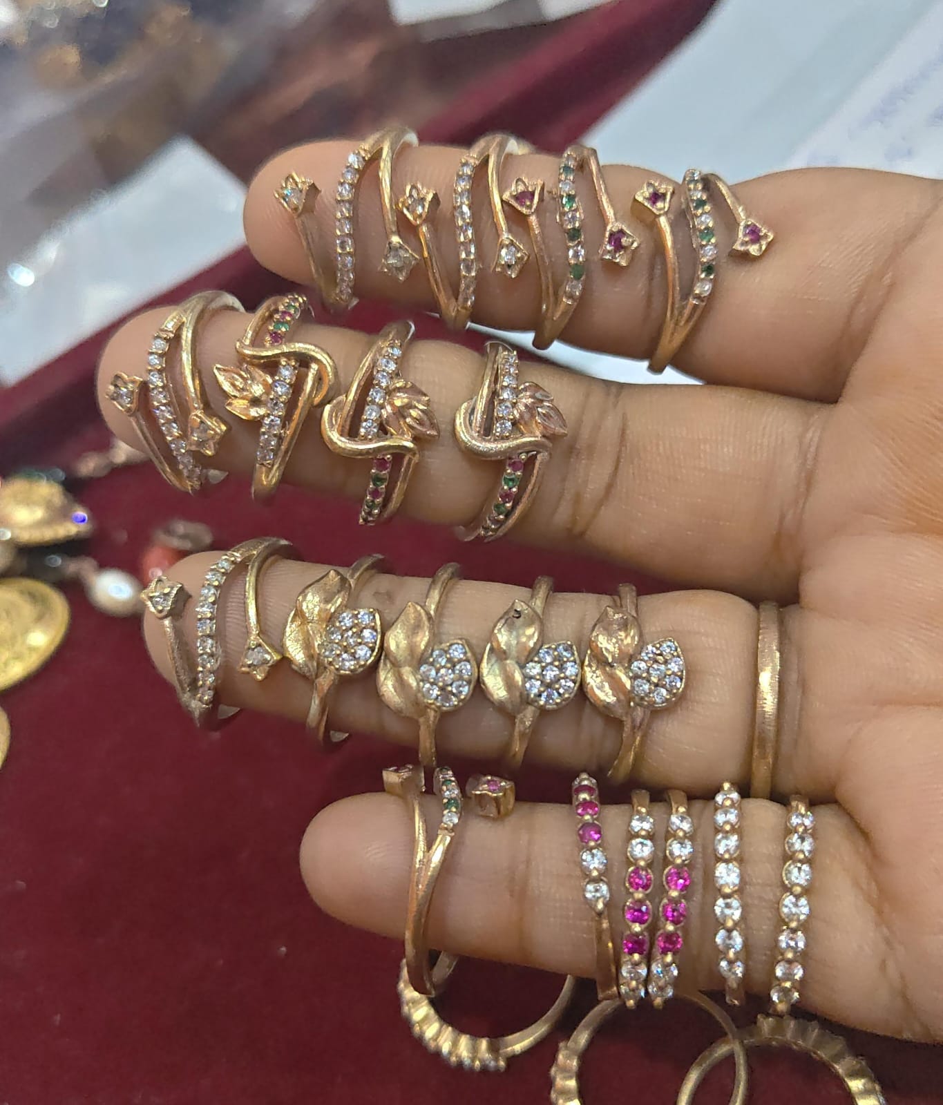 3 rings 500rs panchaloham unpolished rings