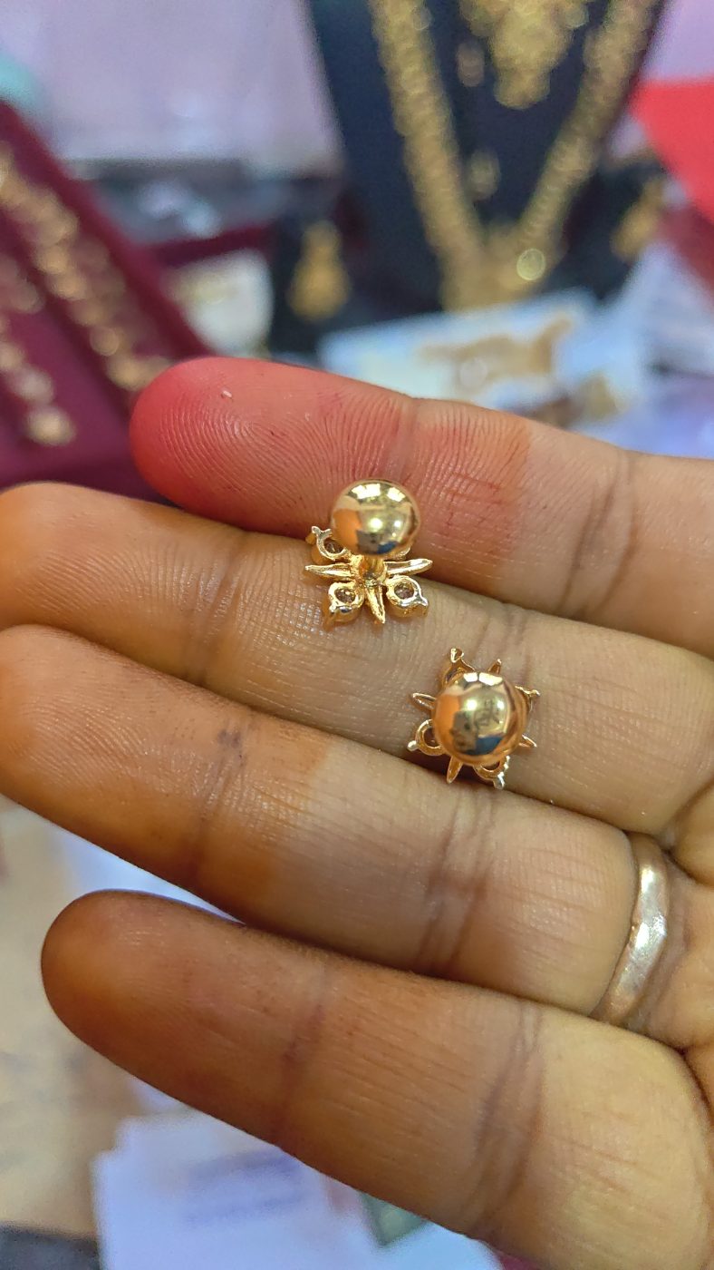 Panchaloham gold plated studs