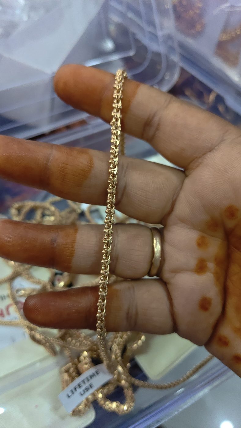 Pure panchaloham unpolished Thali chain Chandramukhi model