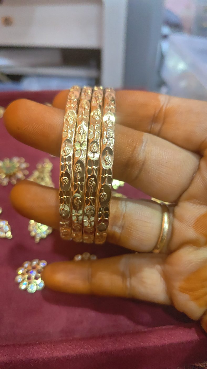 Panchaloham gold plated bangles