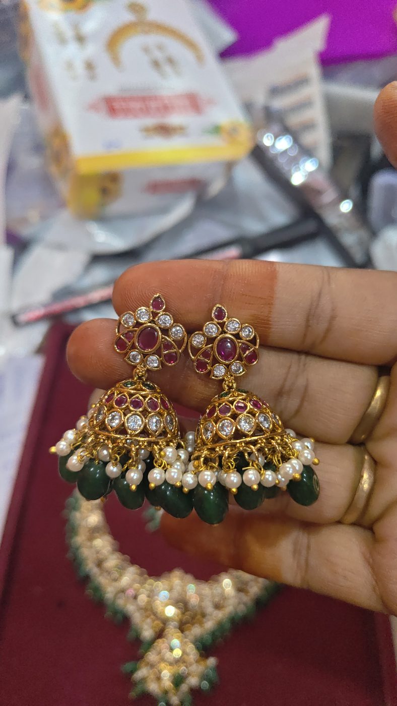 3 in 1 jadav premium short necklace