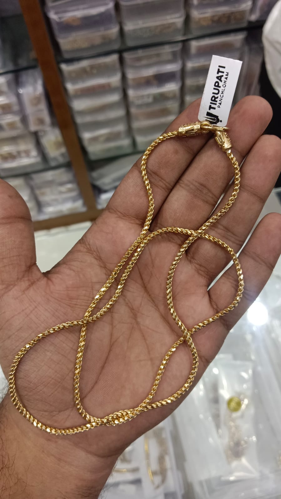 Pure panchaloham unpolished thali chain 28inch