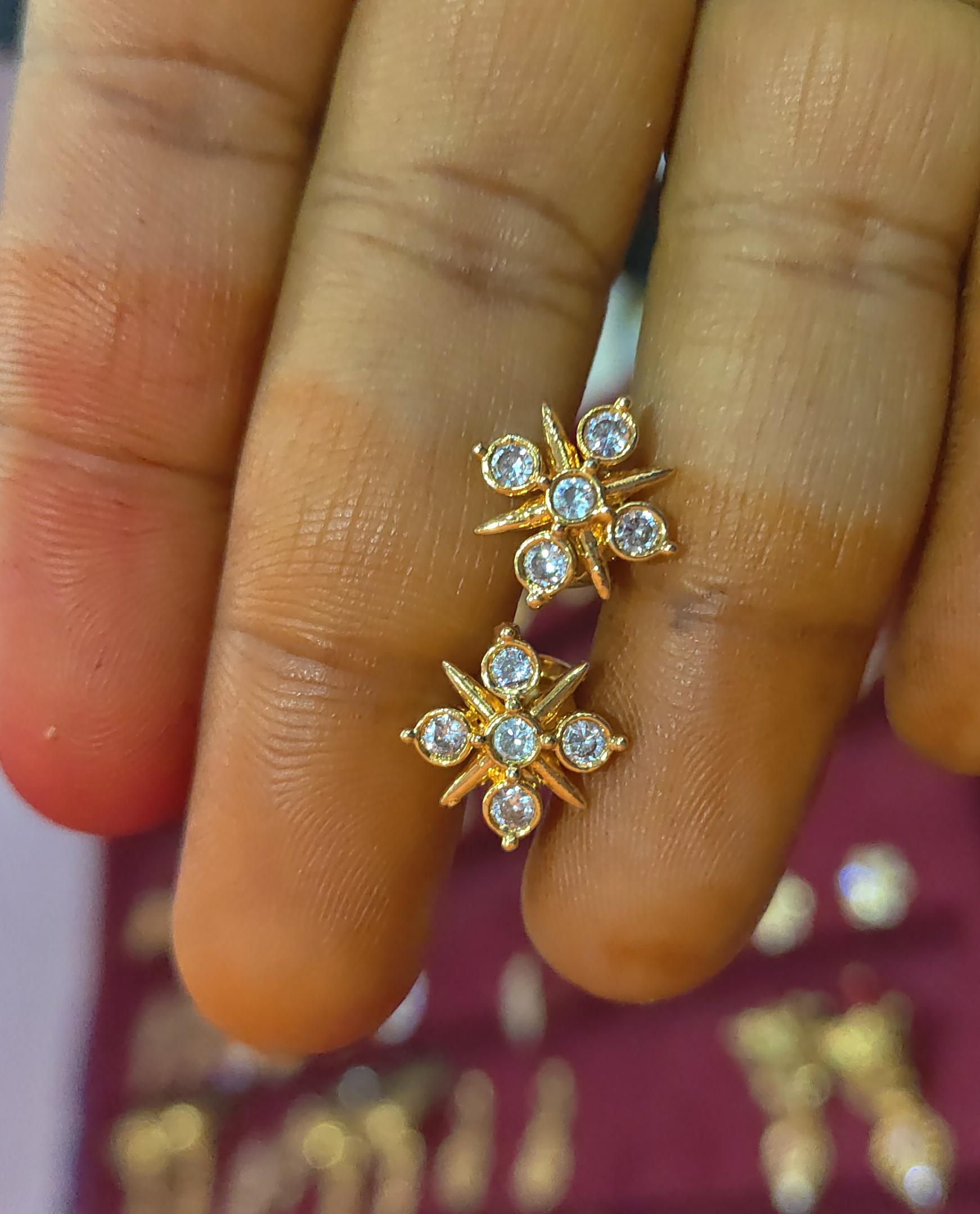 Panchaloham gold plated studs