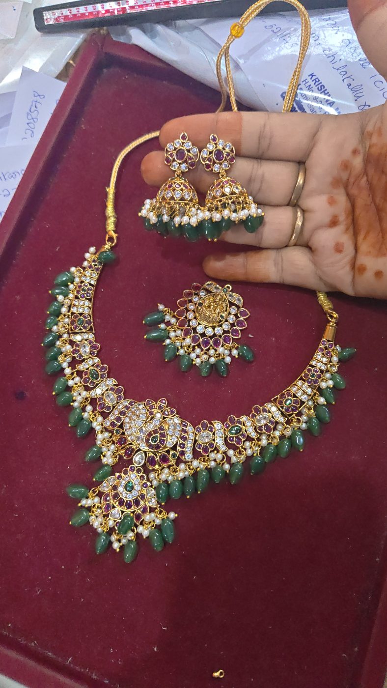 3 in 1 jadav premium short necklace
